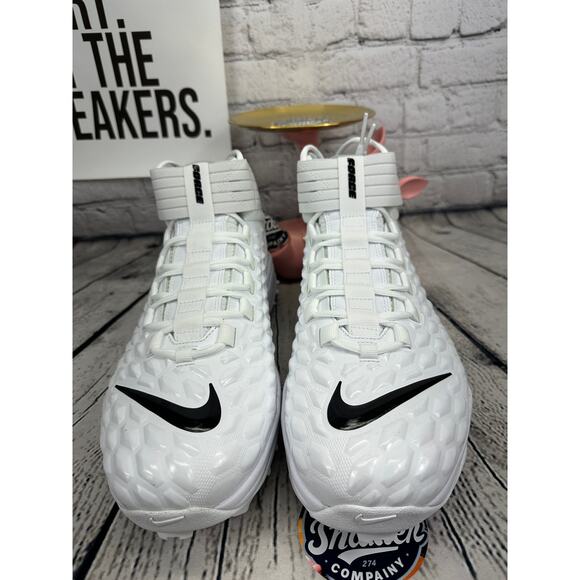 Nike Force Savage Pro 2 Shark Football Cleats Mens 13.5 White Black Mid NFL NEW main image 4